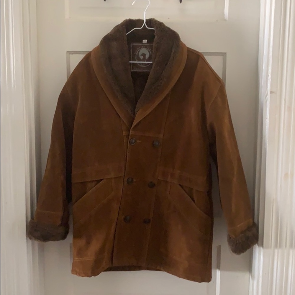Italian Faux Fur Suede Jacket